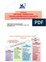 Sharing Kriteria Penerapan Teknologi Inovasi Di Industri 2016