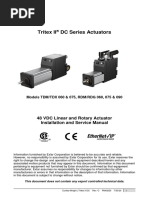 Tritex II DC Series Actuators: 48 VDC Linear and Rotary Actuator Installation and Service Manual