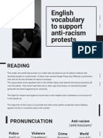 English Vocabulary To Support Anti-Racism Protests