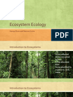 Ecosystem Ecology: Energy Flows and Nutrient Cycles
