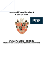 Class of 2020 Extended Essay Handbook - Final