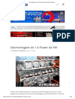 Desmontagem Do 1.6 Power Da VW - Revista O Mecânico