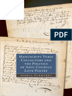 Eckhardt, Joshua - Manuscript Verse Collectors and The Politics of Anti-Courtly Love Poetry