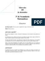 3ro Secundaria Miercoles 09 Dic MATEMATICAS