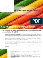 Principles and Ethics of Communication