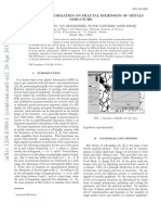 Influence of Deformation On Fractal Dimension of Metals Structure