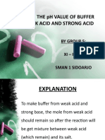 Determine The PH Value of Buffer From Weak Acid and Strong Acid