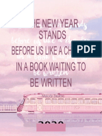 The New Year Stands Before Us Like A Chapter in A Book Waiting To Be Written