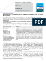 Identification of Knowledge Gaps in Appl