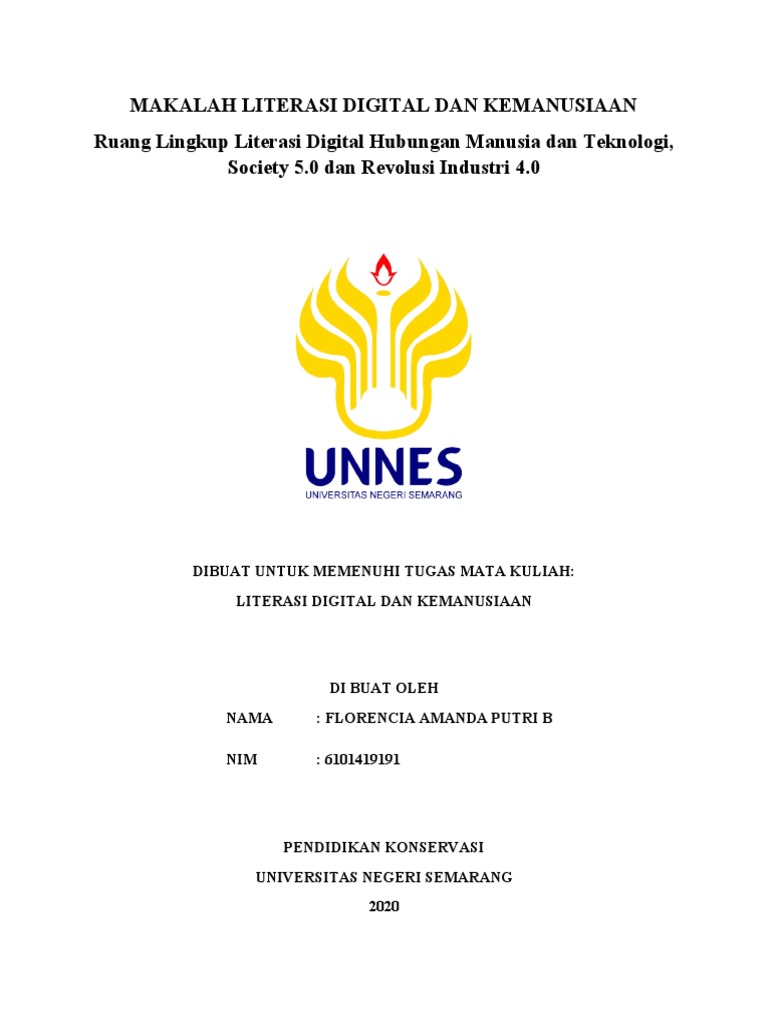 Makalah Literasi Digital Dan Kemanusiaan | PDF | Pengelolaan Keuangan ...