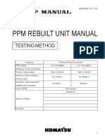 PPM Rebuilt Unit Manual: Testing Method