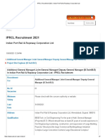 IPRCL Recruitment 2021, Indian Port Rail & Ropeway Corporation Ltd