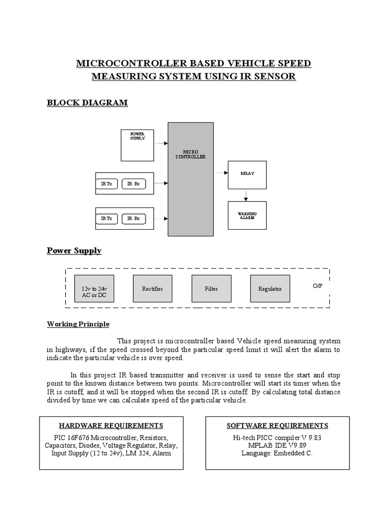 Vehicle Speed Monitoring System | PDF