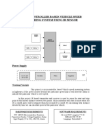 Vehicle Speed Measuring System Using IR Sensor