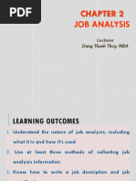 Job Analysis: Lecturer Dang Thanh Thuy, MBA