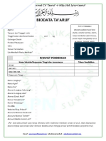 Format Cv Taaruf