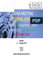 CLOSING MEETING IA IMS Periode I Maret 2019 