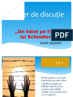 Atelier de Discuție "Un Băiat Pe Lista Lui Schidler", Leon Leyson