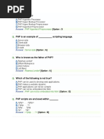 PHP MCQ 1