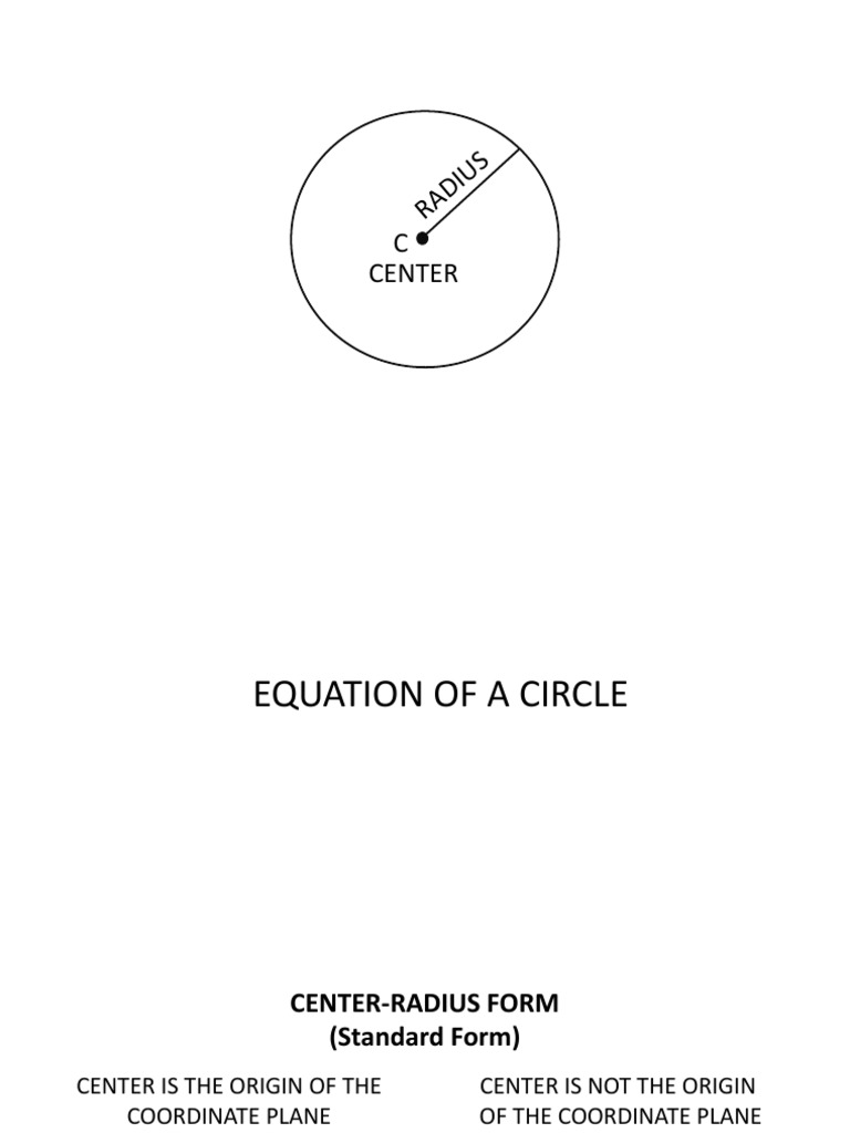 RA DI US: C Center | PDF | Radius | Differential Topology