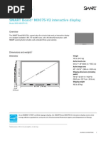 SMART Board® MX075-V2 Interactive Display: Specifications