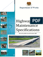 DoW Highway Maintenance Specifications Version October 2017