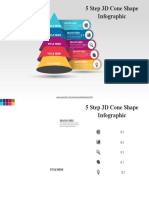 3D Cone or Funnel Shape Infographic