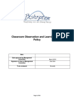 Classroom Observations Policy 2019