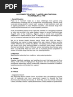 Download PR and Government Relations Plan for a Multinational Pharmaceutical Firm by Gene Gregorio SN50116722 doc pdf