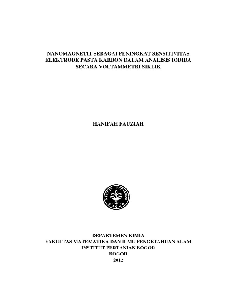 Nanomagnetit Tingkatkan Sensitivitas EPK | PDF