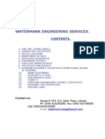 Watermark Engineering Services.: Contents