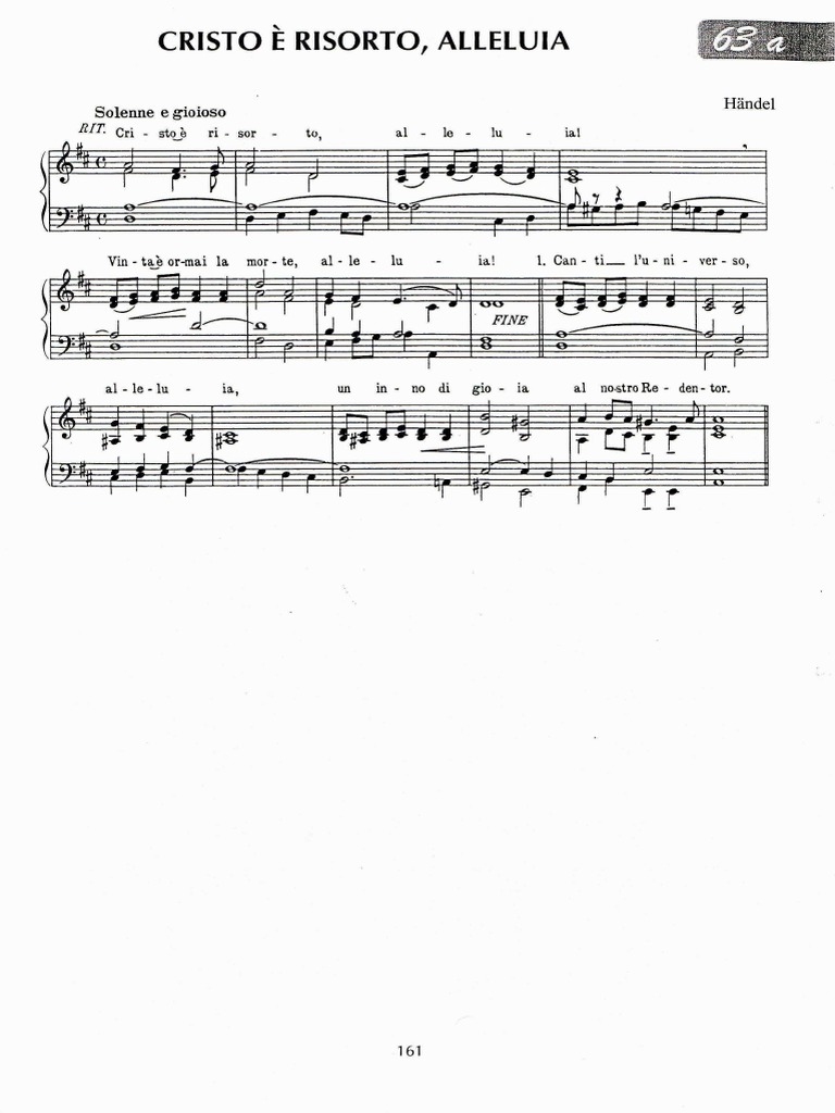 Cristo E' Risorto Haendel | PDF, image size:768x1024