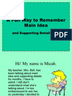 Main Idea and Supporting Details Powerpoint Free