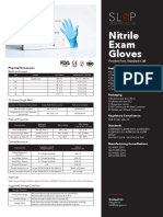 Nitrile Exam Gloves: Physical Dimension