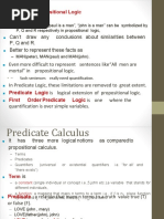 The Facts:: Limitation of Propositional Logic