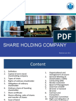 Share Holding Company: Business Law, 2014
