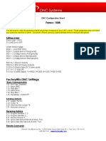 Fanuc 10M Configuration Document