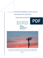 The BIRD Recommendation On The Use of Ivermectin For Covid-19: Executive Summary