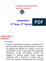 Inspection 3 Year, 2 Semester: Mechanical Engineering Department Quest, N/Shah