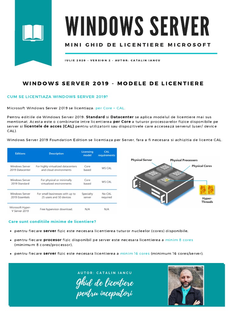 Windows Server 2019 - Modele de Licentiere | PDF