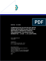 Sambungan Balok-Ke-Kolom Untuk SRPMK Beton Bertulang Pracetak Bertingkat Menengah Dengan Penjangkaran Tulangan Balok Berbentuk U Dan L Di Luar Panel