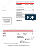 Quick Bill Summary: Change To Your Service