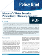 Morocco's Water Security: Productivity, Efficiency, Integrity