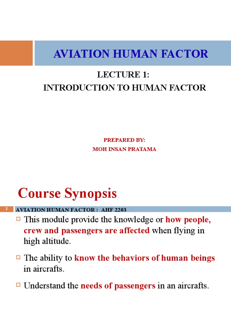 Human Factors in Aviation Safety | PDF | Human Factors And Ergonomics ...