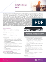 The Ribbon Communications SBC 1000™ Gateway: Data Sheet