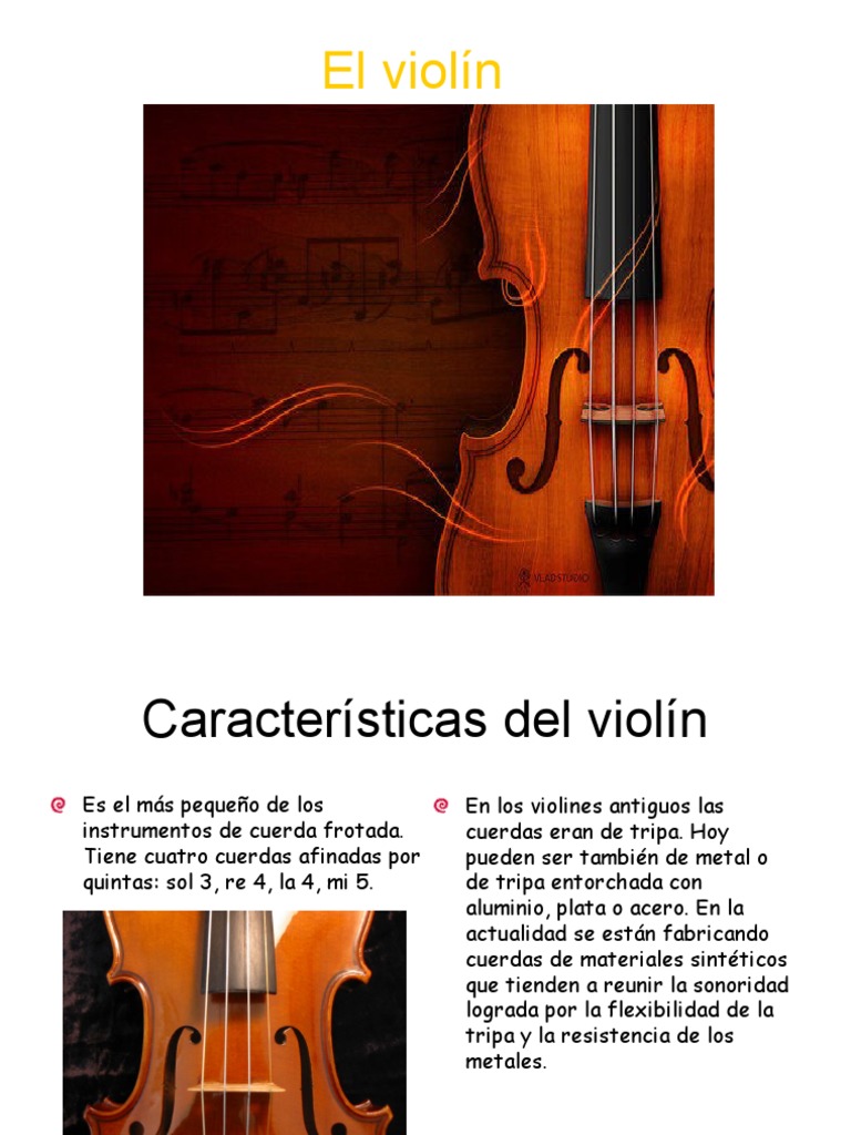 El Violín PDF Violín Instrumentos musicales
