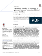 Hypertensive Disorders of Pregnancy: A Systematic Review of International Clinical Practice Guidelines