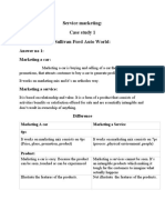 Service Marketing: Case Study 1 Sullivan Ford Auto World:: Answer No 1: Marketing A Car