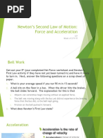 Newton's Second Law of Motion: Force and Acceleration