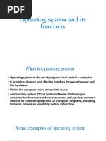 Operating System and Its Functions